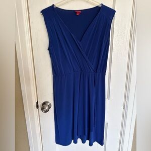 Merona Royal Blue Sleeveless Surplice Midi Dress. Good condition. Size M